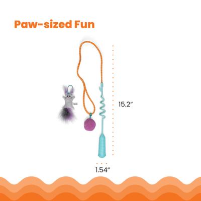 Show full view: Catstages Cat-apult Durable & Interactive Teasers-Wands Cat Toy with Catnip slide 5 of 9