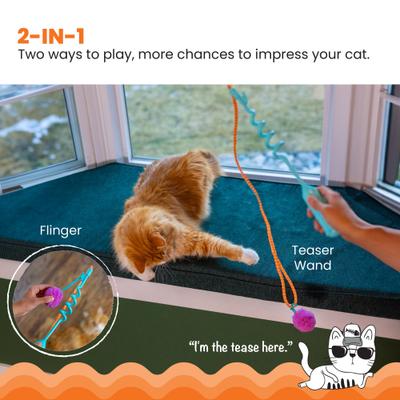 Show full view: Catstages Cat-apult Durable & Interactive Teasers-Wands Cat Toy with Catnip slide 2 of 9