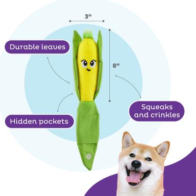 Show full view: Nina Ottosson by Outward Hound Hide N' Find Interactive Plush Puzzle Dog Toy slide 3 of 9