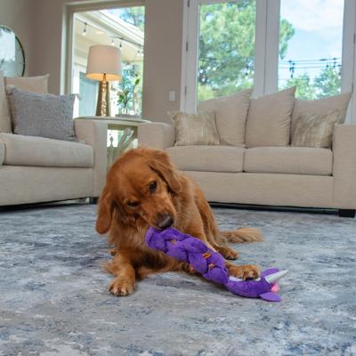 Show full view: Nina Ottosson by Outward Hound Twistiez Interactive Unicorn Plush Puzzle Dog Toy, Purple slide 7 of 10