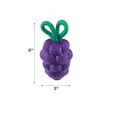 Show full view: Outward Hound Dental Grapes 2-in-1 Interactive Dog Chew & Treat Dispensing Toy, Medium, Purple slide 8 of 11