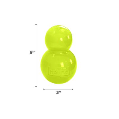 Show full view: Outward Hound Double-Tuff Treat Dispensing Ball Dog Toy, Green, Large slide 7 of 10