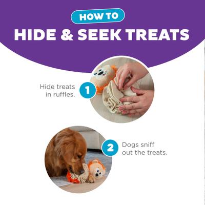 Show full view: Nina Ottosson by Outward Hound Stuff N' Snuffle Interactive Plush Puzzle & Snuffle Ball Dog Toy slide 4 of 10