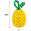 Show in main carousel: Outward Hound Dental Pineapple 2-in-1 Interactive Dog Chew & Treat Dispensing Toy, Medium, Yellow slide 7 of 10
