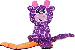 Nina Ottosson by Outward Hound Giraffe Silly Legz Interactive Plush Puzzle Dog Toy, Purple