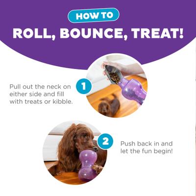 Show full view: Outward Hound Double Snoop Interactive Treat Stuffer Durable Dog Toy slide 5 of 11