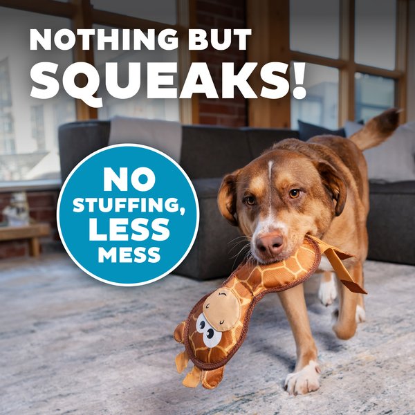 Outward Hound Fire Biterz Giraffe Firehose Plush Dog Toy
