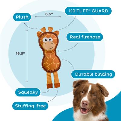 Show full view: Outward Hound Fire Biterz Giraffe Firehose Plush Dog Toy slide 3 of 8