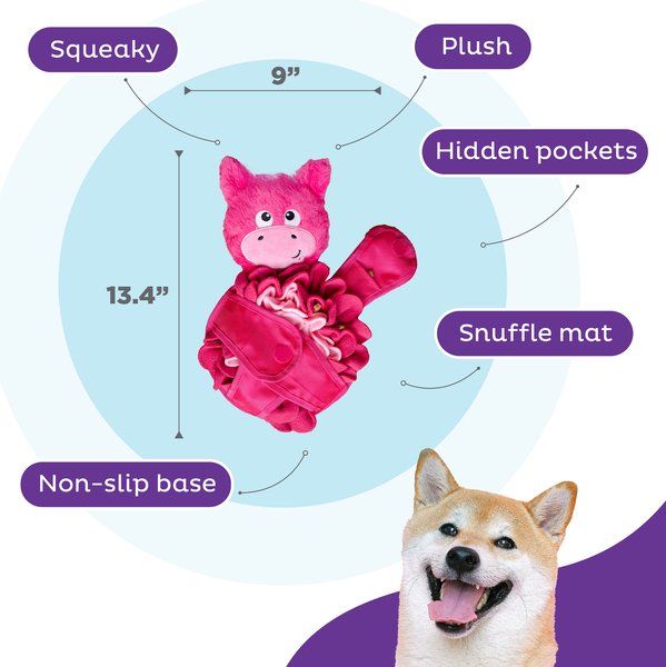 Show full view: Nina Ottosson by Outward Hound Snuffle Palz Interactive Plush Puzzle & Snuffle Mat Dog Toy, Bear slide 3 of 8