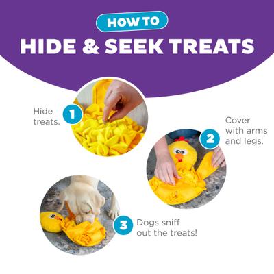 Show full view: Nina Ottosson by Outward Hound Snuffle Palz Interactive Plush Puzzle & Snuffle Mat Dog Toy, Bird slide 5 of 10