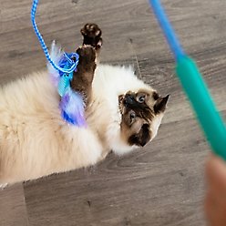 Catstages Tail Teaser Air Prey Play Wand Cat Toy, Blue slide 2 of 9