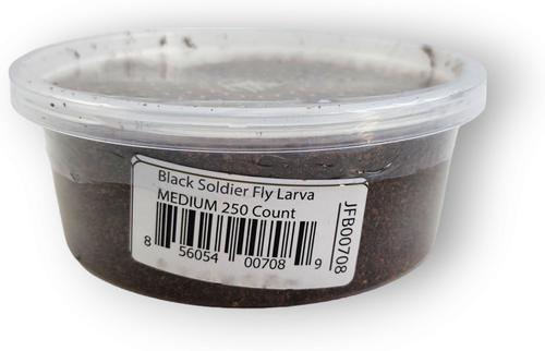 Show full view: Josh's Frogs Black Soldier Fly Larvae Live Feed Reptile Food, Medium, 250 count slide 3 of 10