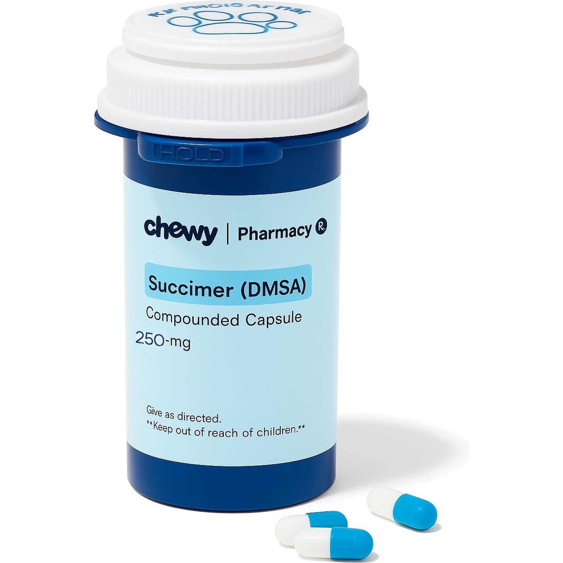 Succimer (DMSA) Compounded Capsule, 250-mg, 1 Capsule for Veterinary use