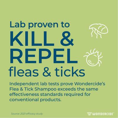 Show full view: Wondercide Natural Flea & Tick with Essential Oils Shampoo, Peppermint, 12-fl oz bottle + Flea, Tick & Mosquito Spray for Dogs & Cats, Lemongrass, 16-fl oz bottle slide 4 of 9