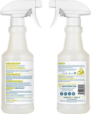 Show full view: Wondercide Natural Flea & Tick with Essential Oils Shampoo, Peppermint, 12-fl oz bottle + Flea, Tick & Mosquito Spray for Dogs & Cats, Lemongrass, 16-fl oz bottle slide 7 of 9