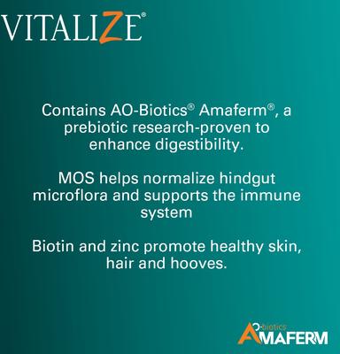 Show full view: Vitalize Digest More Plus Pellets Horse Supplement, 10-lb bag slide 4 of 5