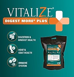 Vitalize Digest More Plus Pellets Horse Supplement, 10-lb bag slide 2 of 5