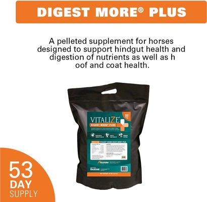 Show full view: Vitalize Digest More Plus Pellets Horse Supplement, 10-lb bag slide 3 of 5