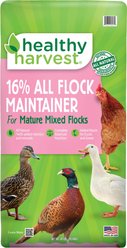 Healthy Harvest All Natural 16% Protein Flock Maintainer Pellets Chicken Feed, 40-lb bag
