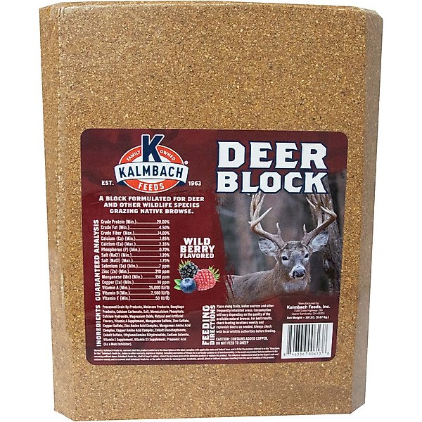 Kalmbach Feeds Wild Berry Flavored Deer Block, 30-lb block