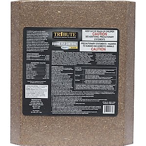 Tribute Equine Nutrition Equine Fly Control Block Horse Supplement, 33-lb block