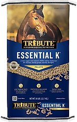 Tribute Equine Nutrition Essential K Low-NSC Horse Feed, 30-lb bag