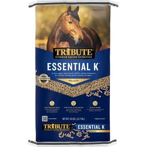 Tribute Equine Nutrition Essential K Low-NSC Horse Feed, 30-lb bag