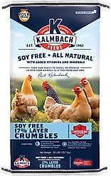 Kalmbach Feeds All Natural Soy-Free 17% Protein Layer Crumbles Poultry Feed, 50-lb bag