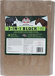 Kalmbach Feeds 3-in-1 Vitamin & Mineral Block Horse Salt Lick, 40-lb block