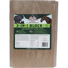 Kalmbach Feeds 3-in-1 Vitamin & Mineral Block Horse Salt Lick, 40-lb block