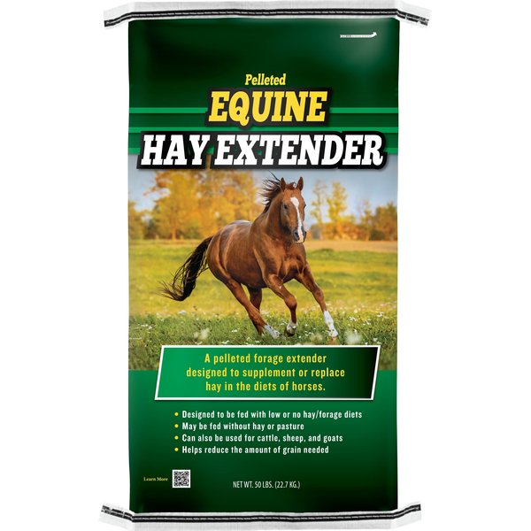 Kalmbach Feeds Hay Extender Forage Hay Flavor Pellets Farm Animal & Horse Supplement, 50-lb bag