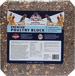 Kalmbach Feeds All Natural 9% Protein Chicken Treat, 25-lb block