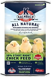 Kalmbach Feeds All Natural 18% Protein Start Right Chick Feed, 25-lb bag