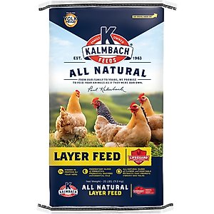 Kalmbach Feeds All Natural 17% Protein Layer Pellets Chicken Feed, 25-lb bag