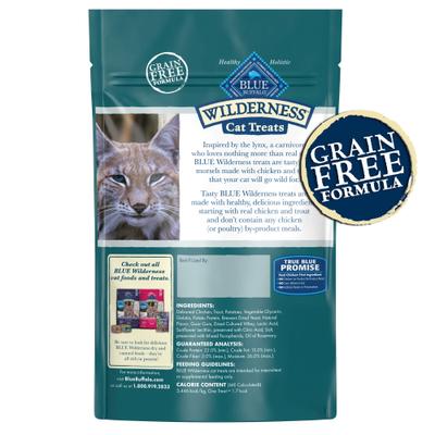 Show full view: Blue Buffalo Wilderness Chicken & Trout Grain-Free Cat Treats, 2-oz bag slide 3 of 12