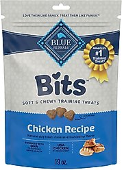 Blue Buffalo Blue Bits Tasty Chicken Recipe Soft-Moist Training Dog Treats, 19-oz bag