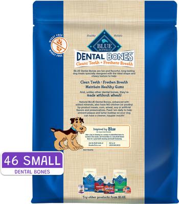 Show full view: Blue Buffalo Dental Bones Small All Natural Rawhide-Free Dental Dog Treats, 46 count slide 3 of 12