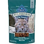 Blue Buffalo Wilderness Chicken & Trout Grain-Free Cat Treats, 2-oz bag