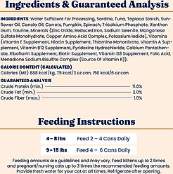 Solid Gold Five Oceans Sardines & Tuna Grain-Free Shreds in Gravy Wet Cat Food, 6-oz, case of 8 slide 2 of 9