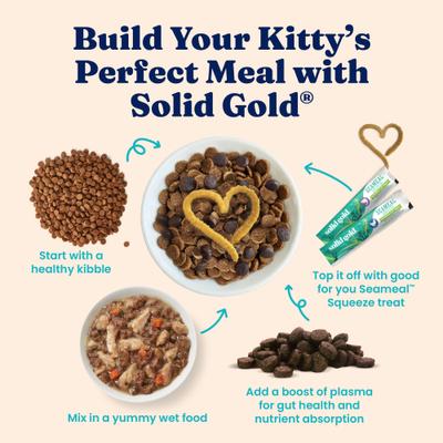 Show full view: Solid Gold Five Oceans Shreds with Real Tuna Recipe in Gravy Grain-Free Canned Cat Food, 3-oz, case of 12 slide 7 of 12