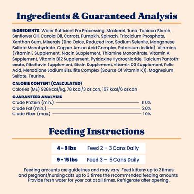 Show full view: Solid Gold Five Oceans Mackerel & Tuna Grain-Free Shreds in Gravy Wet Cat Food, 6-oz, case of 8 slide 9 of 12