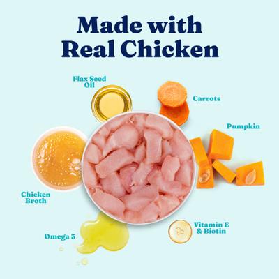 Show full view: Solid Gold Skin & Coat Support Chicken & Salmon Wet Dog Food, 3.5-oz cup, case of 6 slide 4 of 11