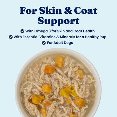 Show full view: Solid Gold Skin & Coat Support Chicken & Salmon Wet Dog Food, 3.5-oz cup, case of 6 slide 3 of 11