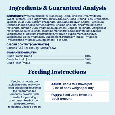 Show full view: Solid Gold Mighty Mini Lamb, Sweet Potato & Cranberry Toy & Small Breed Recipe Grain-Free Dog Food Tray, case of 12 slide 10 of 12