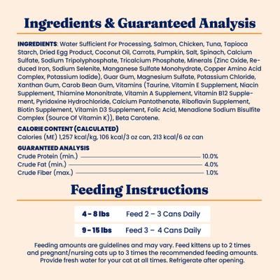Show full view: Solid Gold Tropical Blendz with Salmon & Coconut Oil Pate Grain-Free Canned Cat Food, 6-oz, case of 8 slide 9 of 11