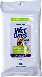 Wet Ones Antibacterial Calming Lavender Dog Wipes, 30 count