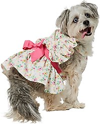 Frisco Dainty Pink Floral Dog & Cat Dress, Floral, Large