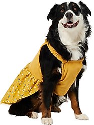 Frisco Corduroy Floral Dog & Cat Strap Dress, XX-Large