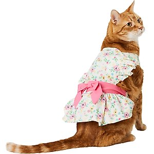 Frisco Dainty Pink Floral Dog & Cat Dress, Floral, Small