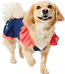 Frisco Embroidered Floral Dog & Cat Dress, Large